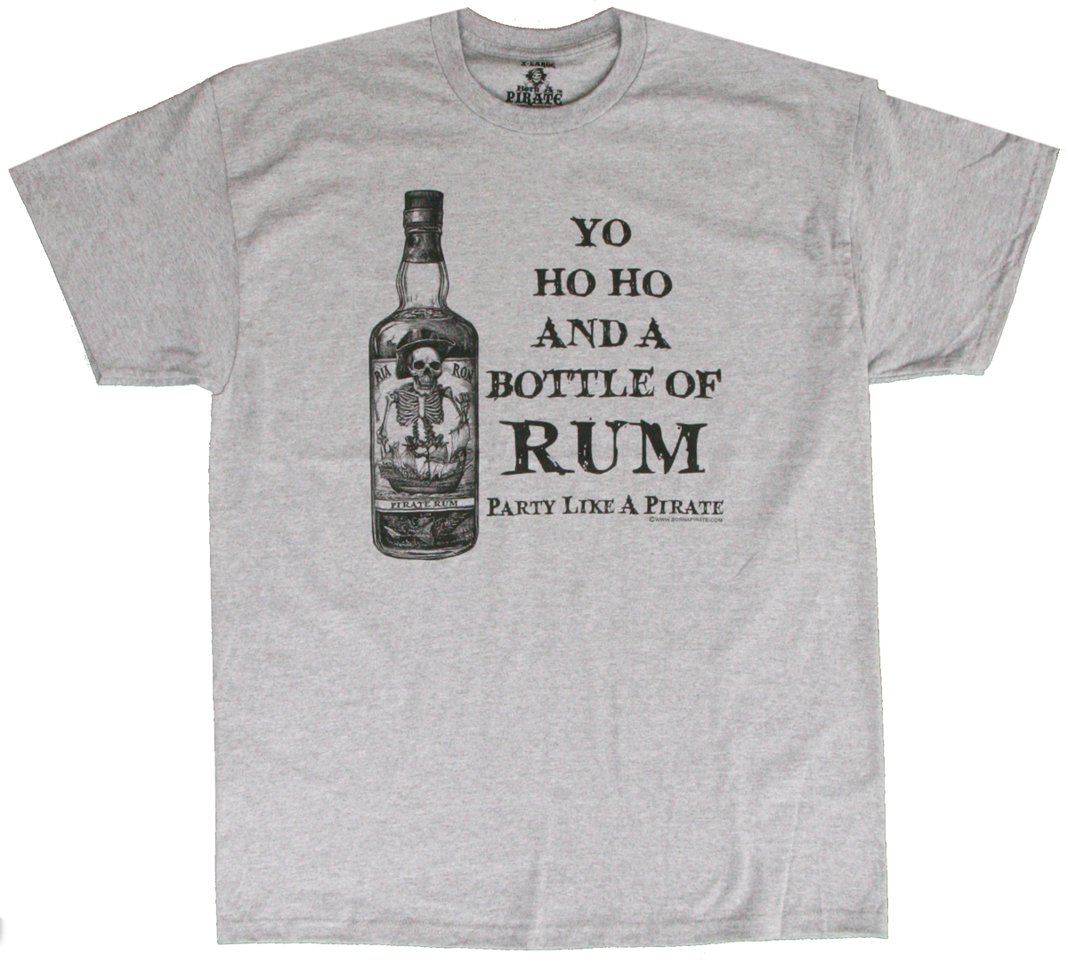 "Yo Ho Ho and a Bottle of Rum" Pirate T-Shirt - Image 2
