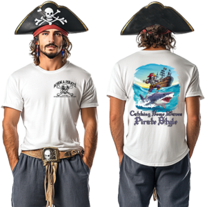 Catching Some Waves Pirate Style T-Shirt